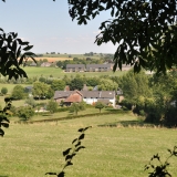 Frensjerhofke Vakantiewoningen zicht op Overgeul